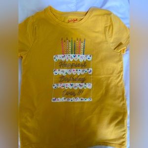 Cat and Jack size M excellent condition Happy Birthday T Shirt